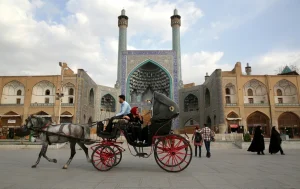Chariot Ride in the Naghshe Jahan Square, Isfahan