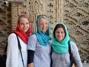 Female Tourists Wearing Hijab in Iran