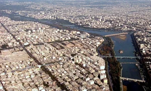 Isfahan City Aerial View