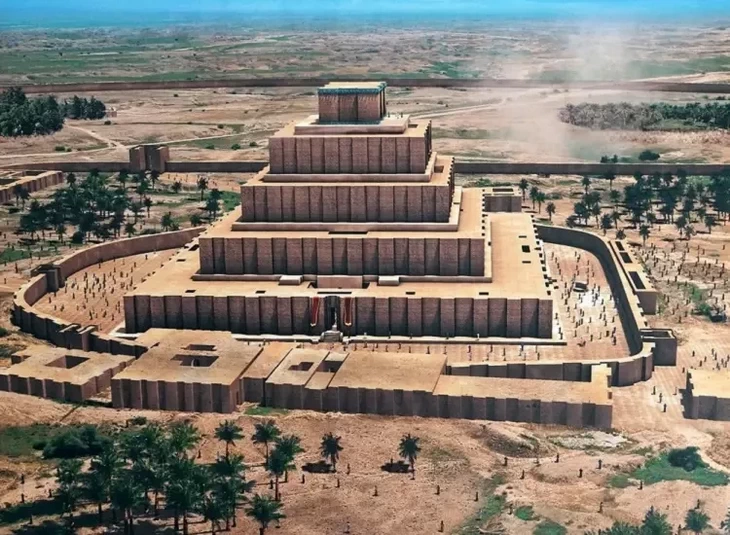 Artist Rendition of the Chogha Zanbil Ziggurat