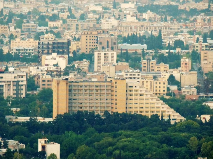 A view of Homa Hotel in Shiraz