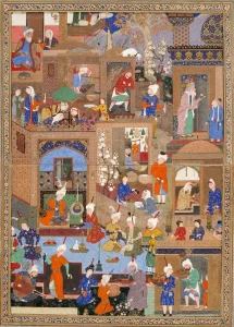 A Page of Persian Miniatures